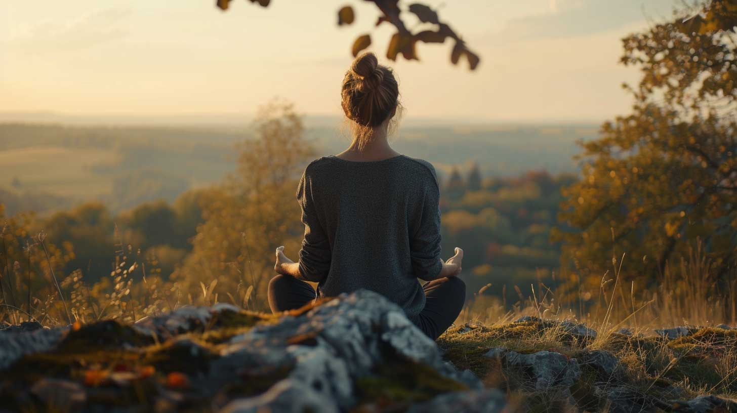 Osoba koja se opušta i smanjuje stres u svakodnevnom životu