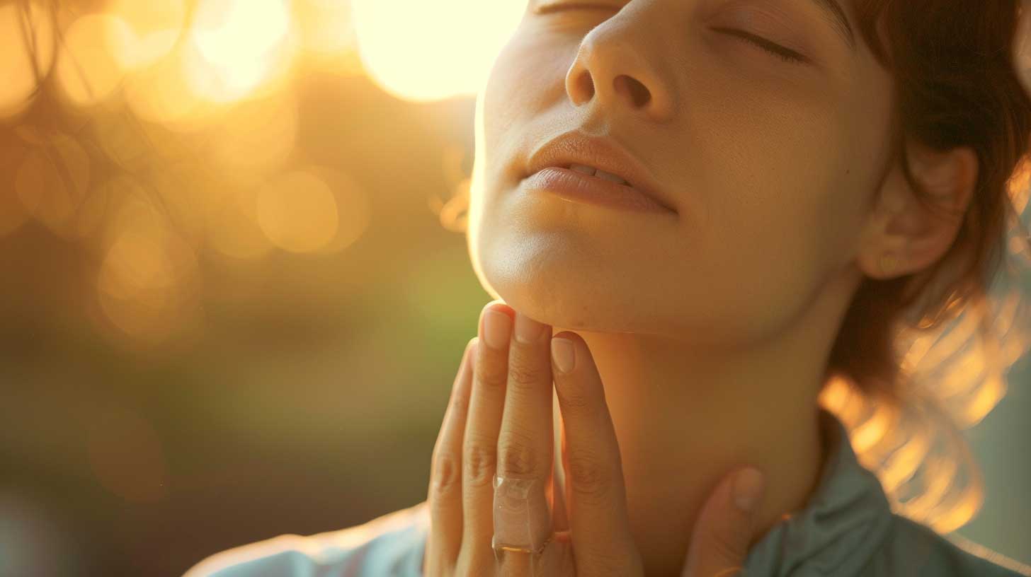 Osećaj knedle u grlu kod osobe u stanju mirovanja