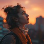 Zašto ljudi vezuju ličnu vrednost za visinu prihoda – osoba razmišlja uz gradski ambijent